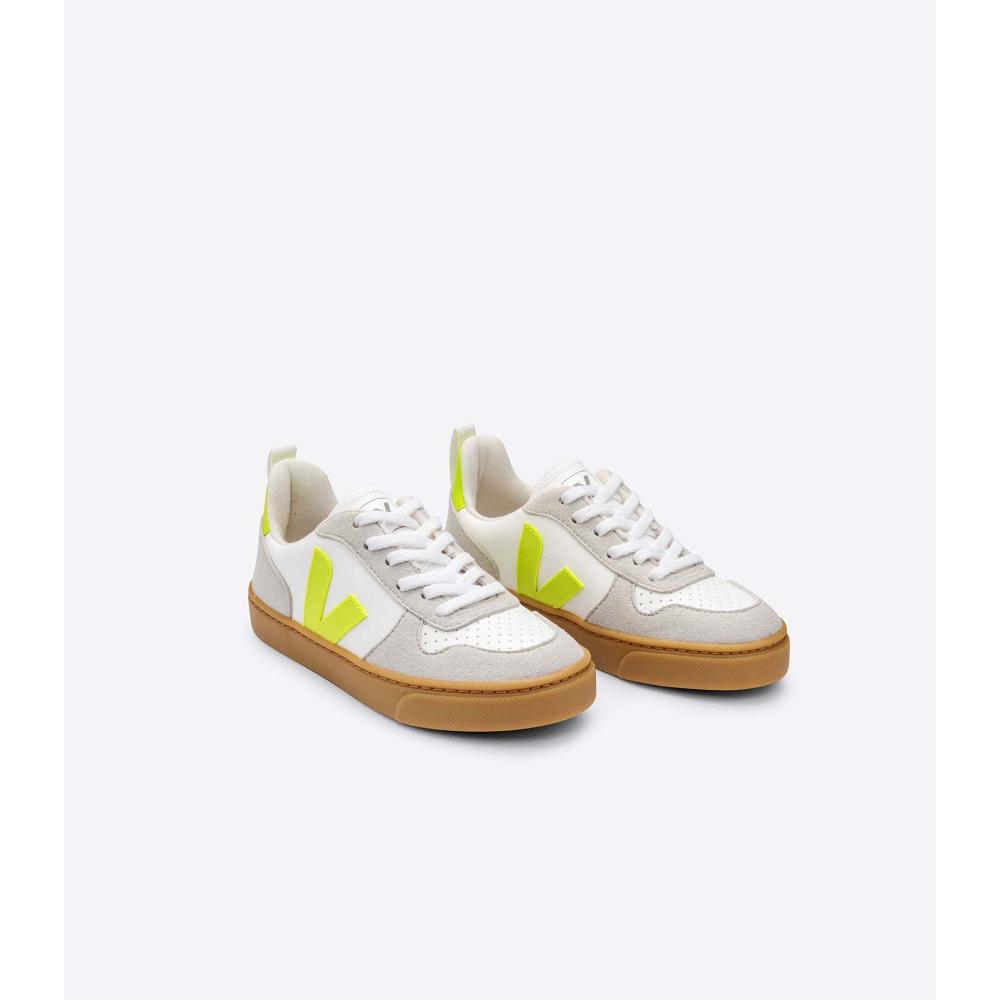 Veja V-10 CWL Sneakers Kinderen White/Mint | BE 852LIS